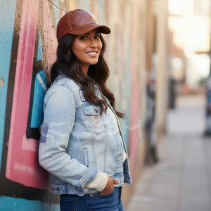Gorra de béisbol de cuero auténtico con textura suave para hombres y mujeres - Product Image 3