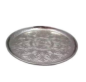 Round Gold Metal Charger Plate with Beaded Design Glam Table Setting Party Dishes metal charger plate - Product Image 5