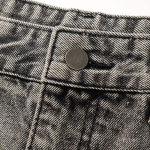 Pantalones Vaqueros Acampanados al por Mayor para Hombre, Estilo Clásico Urbano, con Bajo Deshilachado, Pierna Recta, Holgados - Product Image 5