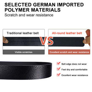 Ceinture en cuir véritable ajustable sur mesure avec boucle à ardillon simple en alliage, sangle décontractée avec doublure en TPU pour jeans et tenues habillées – Vente en gros - Product Image 5