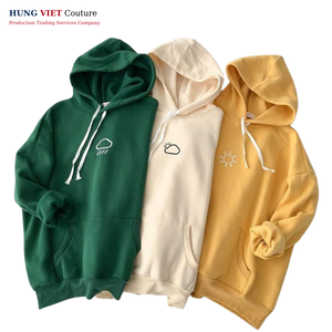 Sweat à capuche d'automne en coton de luxe pour hommes, veste à glissière de grande taille avec logo personnalisé, vente en gros, sweat-shirt en éponge française de style décontracté - Product Image 5