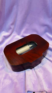 Pochette de soirée de luxe indienne en bois rectangulaire avec poignée découpée, sac rigide de créateur pour mariage et événements, sac statement - Product Image 5