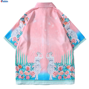 Trajes de Playa Hip Hop para Hombre, Cómodos y Transpirables, Colección de Verano, Camisa con Botones Personalizada, Pantalones Cortos de Playa + Talla Grande - Product Image 1