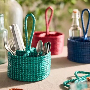 Fresh Seagrass Utensil Holder Decorative Storage Holder For Kitchen Tools And Dining <b>Table</b> Setup Decoration - Product Image 3