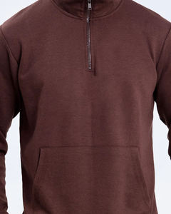 Half <b>zip</b> <b>up</b> standing collar Custom Fashion Men's Joggers Sweat Suits Hoodie and pant Sets Wholesale Unisex Tracksuit for Men - Product Image 6