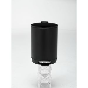 Cestino per Rifiuti Rotondo da 3L con Pedale in Acciaio Inox e Secchio Interno Rimovibile per Uso in Bagno - Product Image 4