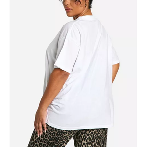 T-shirt surdimensionné à manches courtes et épaules tombantes pour femme, personnalisé, prix bas du fabricant, été - Product Image 5