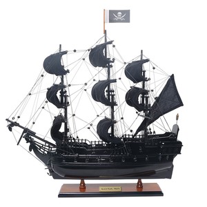 Barco Pirata de Perlas Negras Hecho a Mano, Modelo Pequeño Captain Line para Decoración de Hotel, Oficina, Hogar y Regalo - Contacto para Venta al por Mayor - Product Image 1