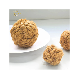 VietChoice Natural Coconut Coir Pet Chew Ball Biodegradable Fiber Toy Safe Durable Gnaw Ball For Animals Pets - Product Image 6