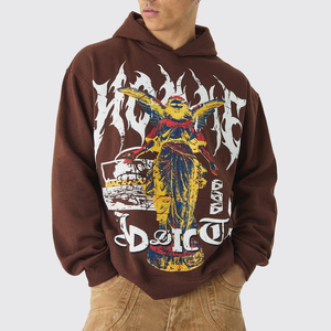 Sweat à capuche personnalisable 100 % coton doux à séchage rapide pour homme, style décontracté hiver, impression numérique, col à capuche - Product Image 1