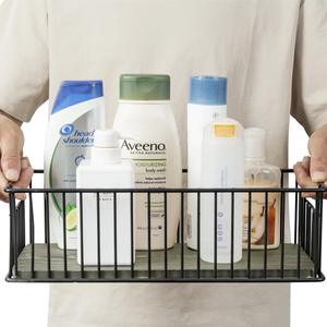 Panier de rangement spacieux en fil métallique, organisateur polyvalent pour salle de bain et cuisine - Product Image 6