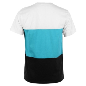 <b>Men's</b> Color Block Crew Neck Short Sleeve <b>Animal</b> Print Breathable Loose Fit Casual T-Shirt White Orange Black - Product Image 5