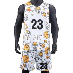 Vente en gros usine : Nouveaux uniformes de sport, kit de sublimation pour maillot de basketball personnalisé, tenue d'équipe, haut de basketball sur mesure - Product Image 2