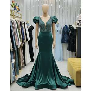 Vestido de Noche de Satén para Mujer, el Más Vendido, Elegante, sin Mangas, Largo hasta el Suelo, para Eventos Formales, Disponible para la Venta - Product Image 3