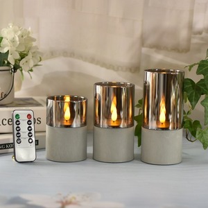 TOOWIN New Led Electronic Candle <b>Lamp</b>, Simulated <b>Remote</b> <b>Control</b> Glass Ambient Night Light, Ornament, Birthday Decoration - Product Image 3