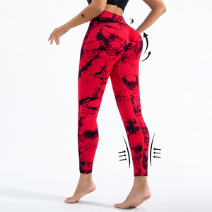 Legging de fitness à cordon de serrage, design robuste, en Spandex et Polyester, sublimation, séchage rapide, respirant, léger, prix raisonnable - Product Image 1
