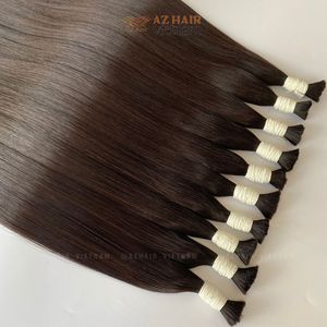 Extensiones de cabello Remy vietnamita crudo puro 100% cutícula alineada a granel recto de larga duración cabello humano virgen al por mayor - Product Image 2