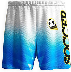 US Soccer Kids Jersey Set Short Sleeve Gradient Blue White 100% Polyester Heat-Transfer Printed Breathable Sports Fitness - Product Image 5