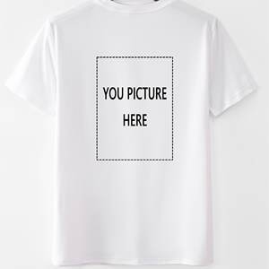 T-shirts décontractés JX personnalisés en coton 100 % biologique 220g, vierges, avec option d'ajout de texte, pour hommes et femmes - Product Image 1