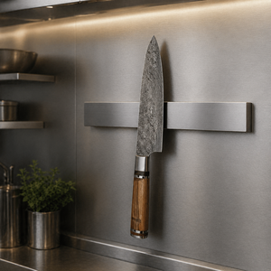 Couteau de chef artisanal en acier Damas, design ambidextre, lame de 8 pouces, épaisseur de 3,0 mm, manche en bois - Product Image 4