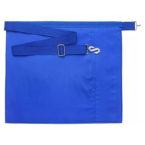 High Quality Custom Made 2026 Blue and <b>White</b> Master Mason With Hand Embroidered Border Customized Masonic Apron - Product Image 2