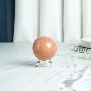 ลูกบอลคริสตัลพีชมูนสโตนธรรมชาติ ขนาด 40-60 มม. ขัดเงา สำหรับตกแต่งบ้าน ของสะสมคริสตัล ขายส่ง - Product Image 3
