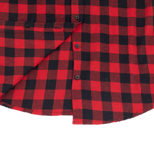 เสื้อเชิ้ตผ้าแฟลนเนลลำลองสำหรับผู้ชาย-ผ้าฝ้ายออร์แกนิค 100% ป้องกันรอยยับ ระบายอากาศได้ดี ย้อมเส้นด้ายแบบยั่งยืน ลายสก็อต แขนยาว - Product Image 5