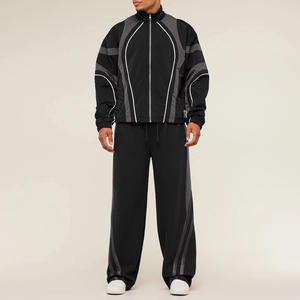 Conjunto Cortavientos Profesional Unisex, Chaqueta y Pantalones de Entrenamiento de Secado Rápido, Producción al por Mayor - Product Image 1