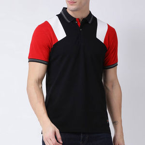 Chemise Homme en Jersey 100% Coton de Haute Qualité, Tricotée Unie, Broderie, Séchage Rapide, Manches Courtes, Boutons, Logo Personnalisé sur le Devant, 200g - Product Image 1