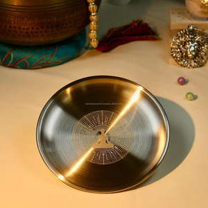 Assiette rituelle en acier inoxydable bol plat pour plateau à bijoux en métal prière astrologie offrande porte-assiette maculage méditation-Durable - Product Image 3
