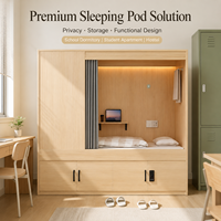 Lit simple en MDF durable avec barrière de sécurité et échelles, quatre tiroirs, lits superposés pour hôtel et dortoir pour jeunes