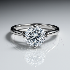 Most Selling <b>Solitaire</b> Round Cut Diamond <b>Ring</b> for Everyday Wear Office Use and Elegant Styling Available for Competitive Price - Product Image 2