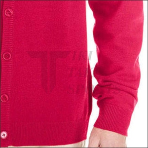 OEM High Quality Custom Breathable Men's V-neck Lace Knitted <b>Cardigan</b> <b>Sweater</b> Winter Wool/Nylon Single Button Patchwork - Product Image 5