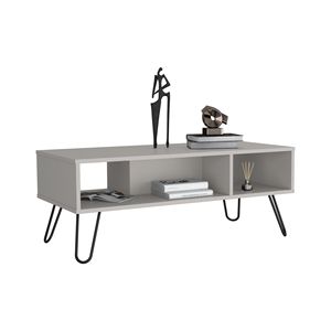 Table basse Vassel à deux étagères avec élégantes pieds en forme d'épingle à cheveux - Product Image 6