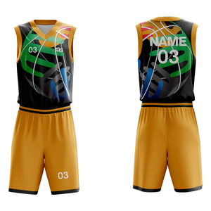 Uniforme de Baloncesto Transpirable de Primera Calidad, Uniformes de Equipo con Sublimación Elegante, Diseño Impreso de Moda, Camisetas de Baloncesto - Product Image 1