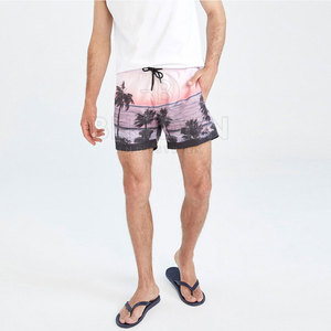 Shorts de Baño para Hombre, Ecológicos, Sólidos, Casuales, de Cintura Alta, con Cordón Ajustable, de Secado Rápido, con Forro de Malla, Ligeros, para Playa y Verano - Product Image 2