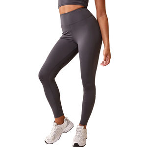 Leggings Deportivos de Cintura Alta Personalizados para Mujer, Transpirables, Sin Costuras, de Secado Rápido, de Spandex/Nailon, para Fitness y Yoga - Product Image 1