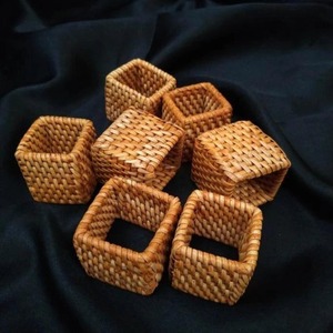 Basic Round <b>Rattan</b> Napkin Ring Suitable For <b>Dining</b> <b>Table</b> Decor Home Use And Rustic Natural <b>Table</b> Styling Accessory From India - Product Image 2