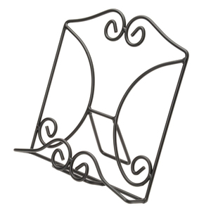 Support de livre en fer forgé au design exceptionnel, couleur noire, pour la décoration de la maison, du bureau ou du salon - Product Image 2