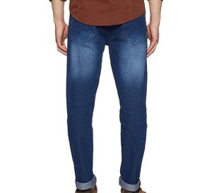 Men's Stonewashed <b>Straight</b> Leg Denim Jeans Mid Waist Slim Fit Cotton Woven Casual Autumn Wear - Product Image 3