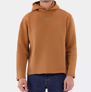 Sudaderas con Capucha de Manga Larga Tejidas Unisex de Alta Calidad, Spandex/Algodón, Color Sólido, Logotipo Impreso Personalizado, Suministro OEM, Forro Polar de Invierno - Product Image 1