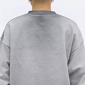 เสื้อสเวตเชิ้ตผู้ชายราคาสมเหตุสมผล สีพื้น ออกแบบโลโก้ได้เอง สวมใส่สบาย เสื้อเบสิคผู้ชายแบบย้อมสี - Product Image 6