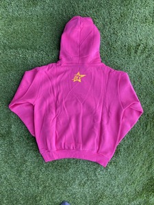 เสื้อฮู้ดสีชมพูขนาดใหญ่พิมพ์ลายใยแมงมุมประดับเพชรเทียม สไตล์ยูนิเซ็กส์ Y2K สตรีทแวร์สำหรับฤดูใบไม้ร่วง - Product Image 2