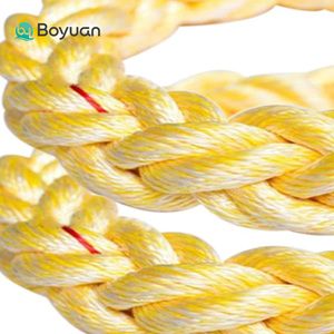 Corde marine <span class=keywords><strong>super</strong></span> épaisse à 8 brins de 120 mm en polypropylène et polyester mélangés pour l'amarrage de grands navires et le stationnement - Product Image 1