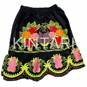 Custom Women Hawaiian Tropical Island Embroidery <b>Skirt</b> Aloha Floral Beachwear Summer Resort Holiday Wear Wholesale Supplier - Product Image 3