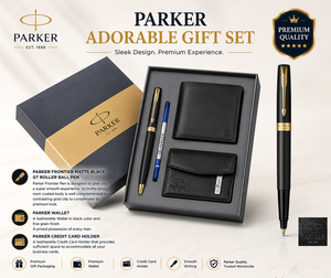 Custom Rigid Paper Business Presentation Box with Pen Wallet <b>Card</b> Holder & Keychain-<b>Embossing</b> Printing Graduation Corporate Gift - Product Image 3