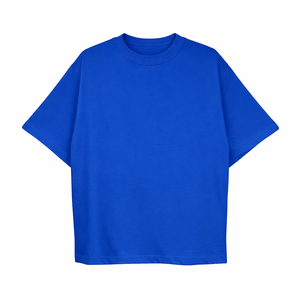 T-shirt pour homme, coupe ample, confortable, tricoté en Spandex/Polyester, col à motif, respirant, jersey tricoté écologique, teinture unie - Product Image 4