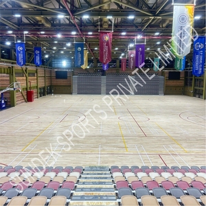 Sol en bois Sundek Air Cush pour terrain de basket-ball, certifié écologique, absorption des chocs, utilisation intérieure/extérieure, Inde - Product Image 6