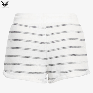Shorts deportivos casuales para mujer con cintura elástica de la más alta calidad, en colores blanco y negro, producto transpirable, shorts de verano. - Product Image 2