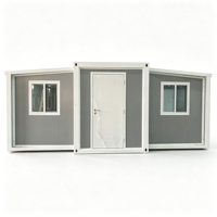 Maison mobile Tiny House 3-4 chambres, maisons préfabriquées pliantes, 20 pieds, 40 pieds, maison conteneur extensible de luxe